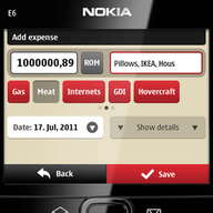 Nokia E6 expense